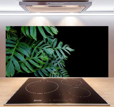 Skleněný panel do kuchynské linky Monstera