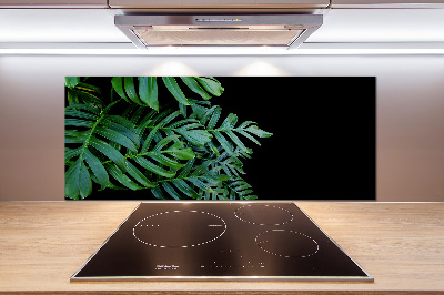 Skleněný panel do kuchynské linky Monstera