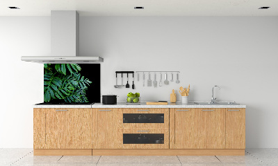 Skleněný panel do kuchynské linky Monstera