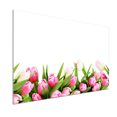 Panel do kuchyně Růžové tulipány