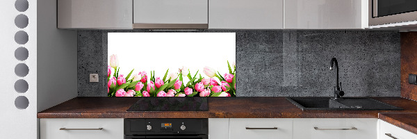 Panel do kuchyně Růžové tulipány