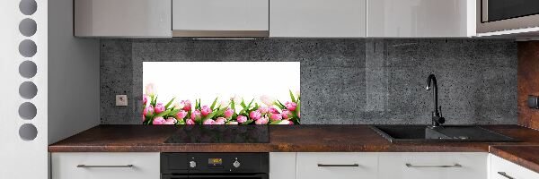 Panel do kuchyně Růžové tulipány
