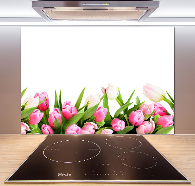 Panel do kuchyně Růžové tulipány
