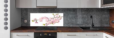 Dekorační panel sklo Díková růže