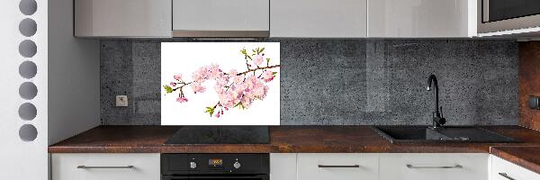 Dekorační panel sklo Díková růže