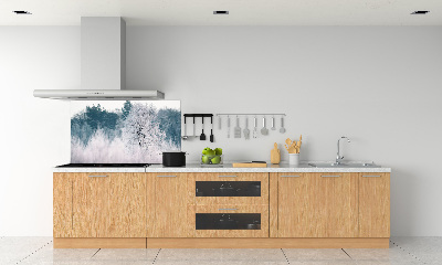 Dekorační panel sklo Stromy zimou
