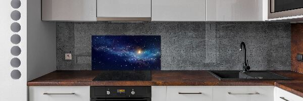 Skleněný panel do kuchynské linky Vesmír