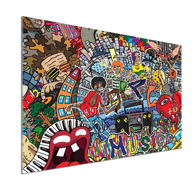 Panel do kuchyně Muzický koláž