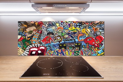 Panel do kuchyně Muzický koláž