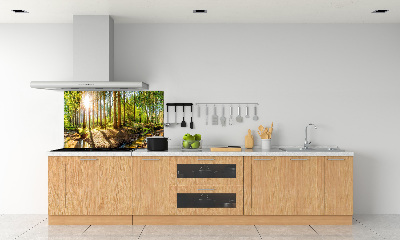 Dekorační panel sklo Panorama les
