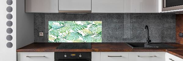 Panel do kuchyně Tropické listí