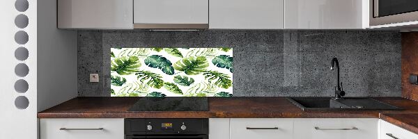 Panel do kuchyně Tropické listí