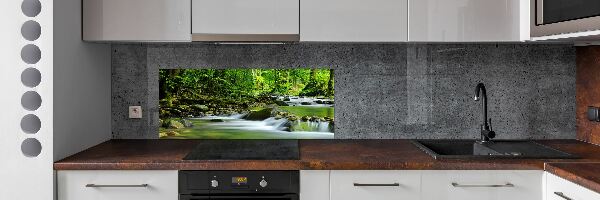 Dekorační panel sklo Horský potok