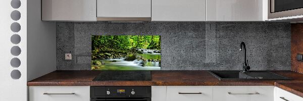 Dekorační panel sklo Horský potok