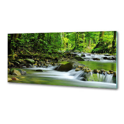Dekorační panel sklo Horský potok