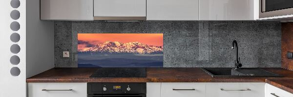 Panel lacobel Východ slunde Tatry