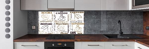 Dekorační panel sklo Čas na kávu