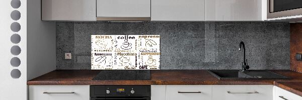 Dekorační panel sklo Čas na kávu