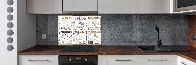 Dekorační panel sklo Čas na kávu