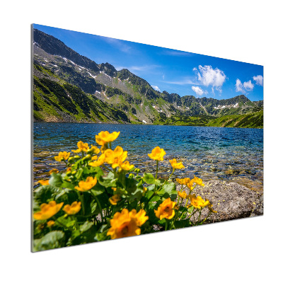 Panel do kuchyně Jezero v horách