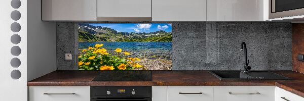 Panel do kuchyně Jezero v horách