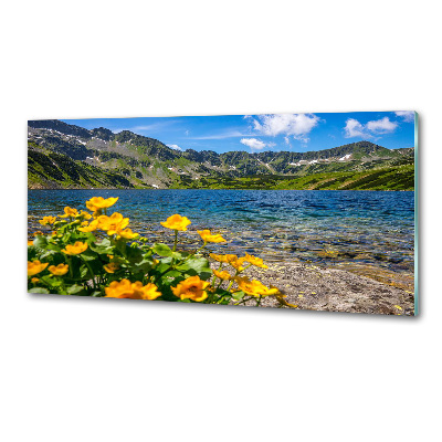 Panel do kuchyně Jezero v horách