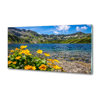 Panel do kuchyně Jezero v horách
