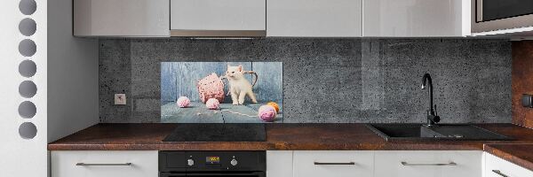 Panel do kuchyně Bílká kočla a kuličky