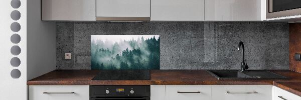 Panel do kuchyně Mlha nad lesem