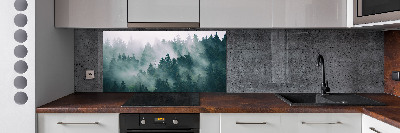 Panel do kuchyně Mlha nad lesem