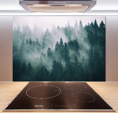Panel do kuchyně Mlha nad lesem
