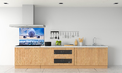 Panel lacobel Letadlo na městem