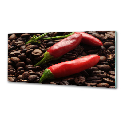 Panel do kuchyně Chilli a káva