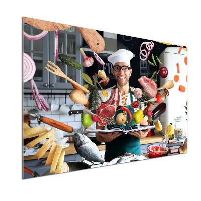 Panel do kuchyně Kuchař recept