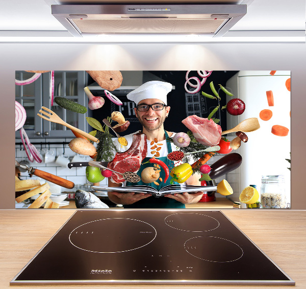 Panel do kuchyně Kuchař recept