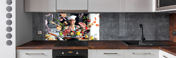 Panel do kuchyně Kuchař recept
