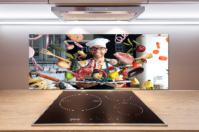 Panel do kuchyně Kuchař recept