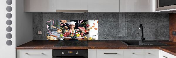 Panel do kuchyně Kuchař recept