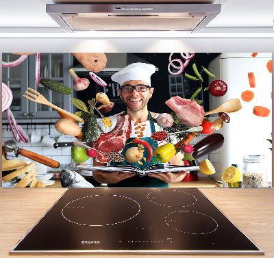 Panel do kuchyně Kuchař recept