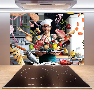 Panel do kuchyně Kuchař recept