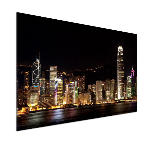 Panel do kuchyně Noční Hongkong