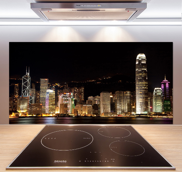 Panel do kuchyně Noční Hongkong