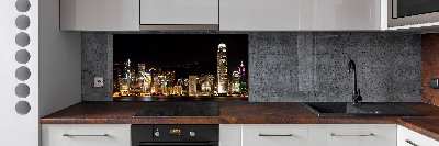 Panel do kuchyně Noční Hongkong