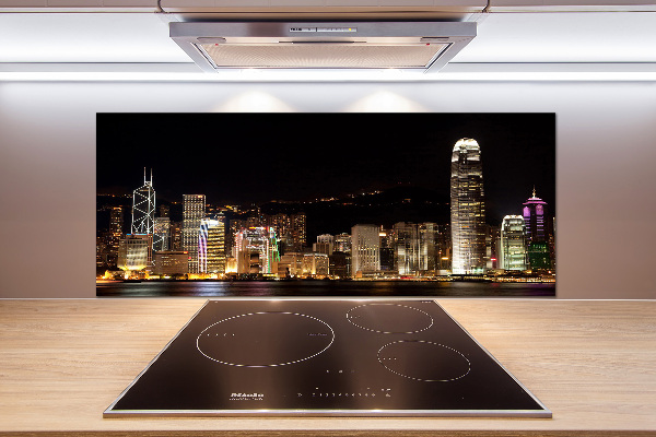 Panel do kuchyně Noční Hongkong