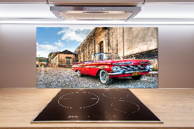 Panel do kuchyně Červený Chevrolet