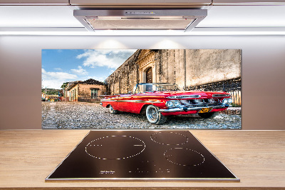 Panel do kuchyně Červený Chevrolet