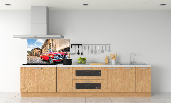 Panel do kuchyně Červený Chevrolet