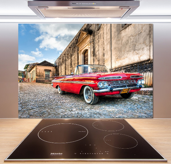 Panel do kuchyně Červený Chevrolet