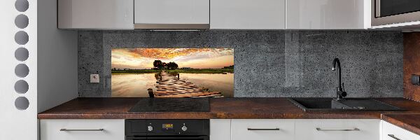 Panel do kuchyně Dřevěný most
