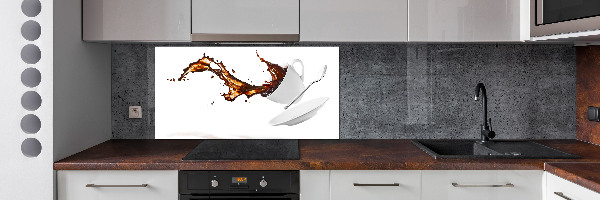 Dekorační panel sklo Rozlitá káva